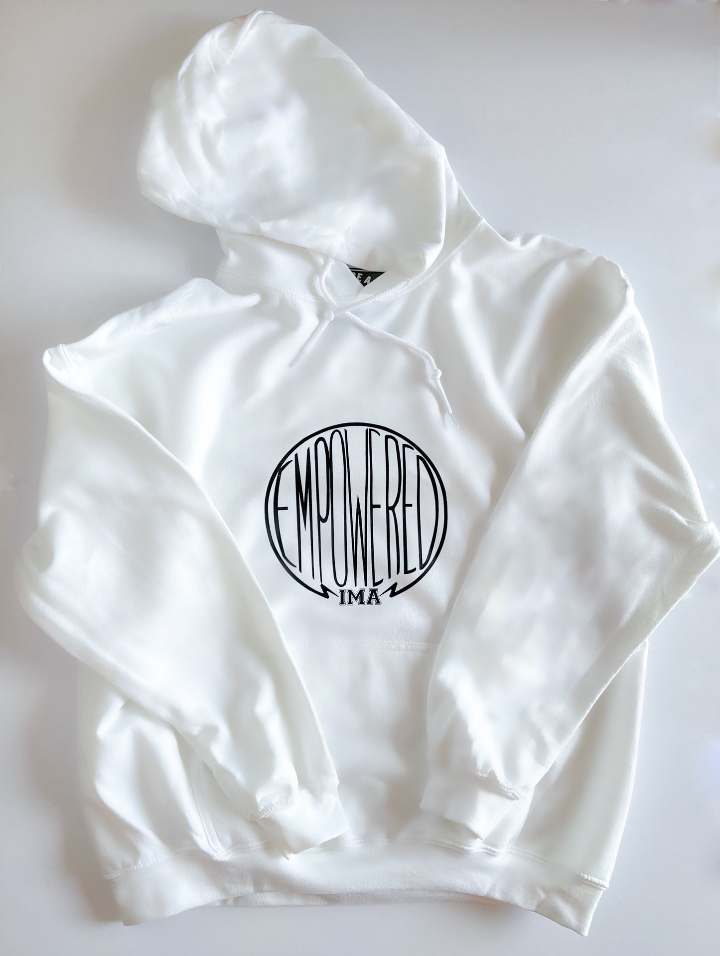 Premium EMPOWERED White Hoodie